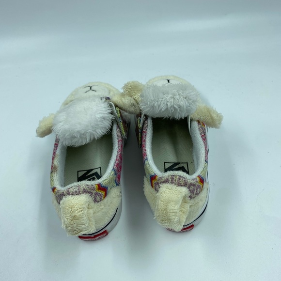 TODDLER VANS SHEEP LLAMA SLIP ON SNEAKERS SIZE 7 Toddler Hook-nLoop Closure RARE - Picture 3 of 6